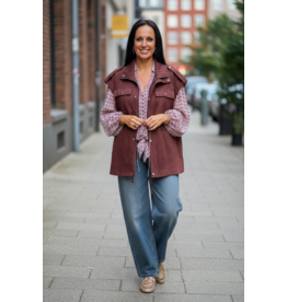 Brussel Gilet Lilo bordeaux