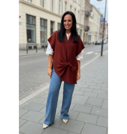 Brussel Gilet Noa burgundy