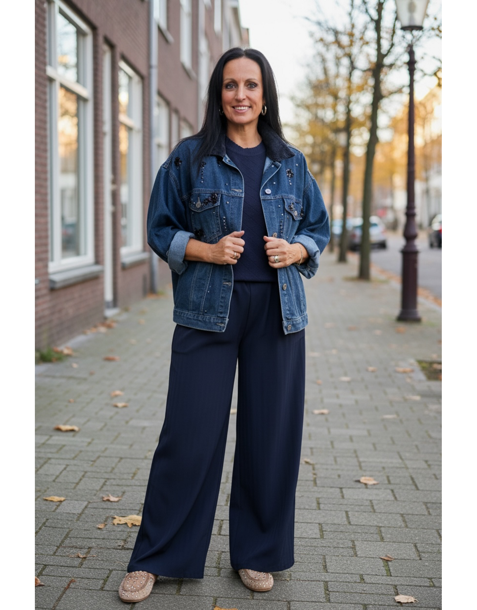 Italie Jas denim bloom