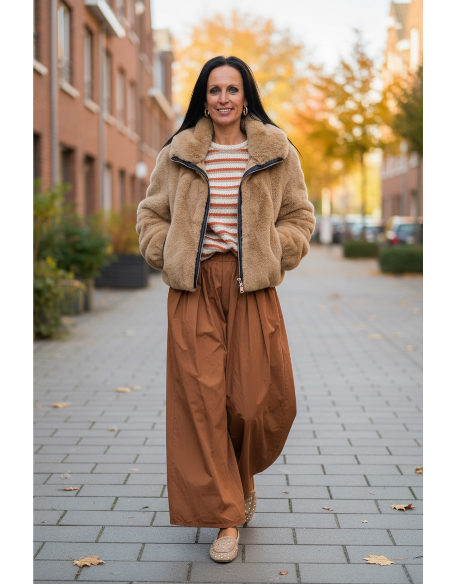Italie Broek Phebe roest