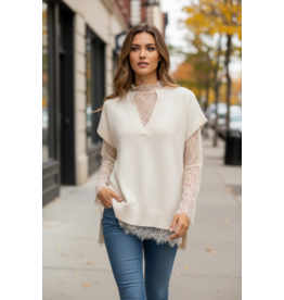 Brussel Top + gilet beige