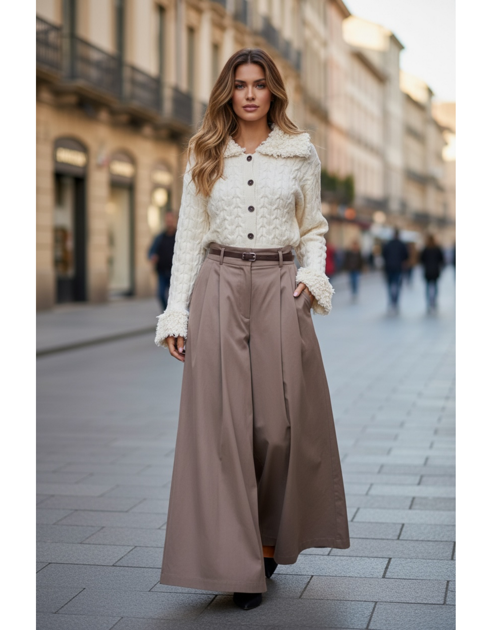 Italie Gilet Faye beige