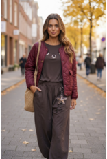 Brussel Jas Rosy bordeaux