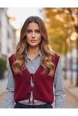 Kaffe Gilet Camille bordeaux