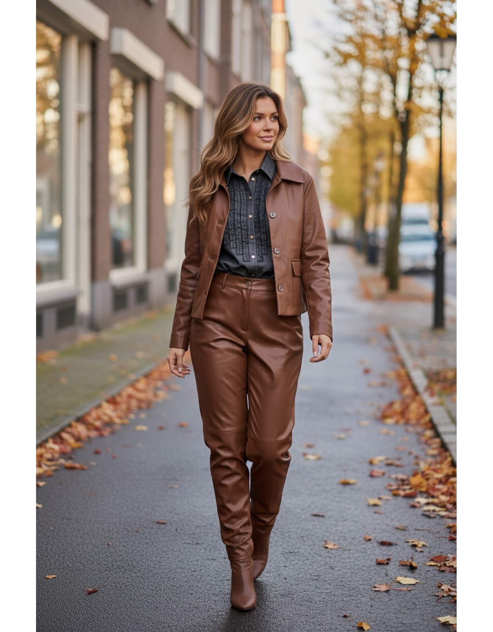 Allerlei Jas Caramel leather