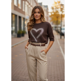 Brussel Trui carla bruin hart