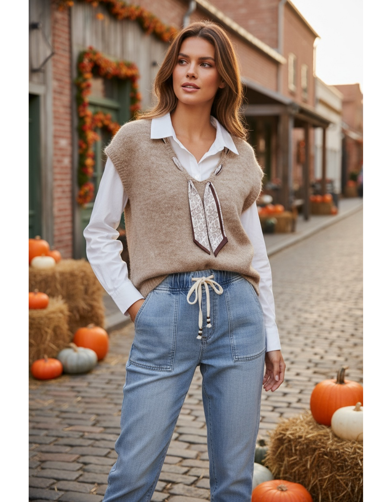 Italie Debardeur elegance beige