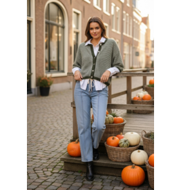 Italie Gilet Olive stripes