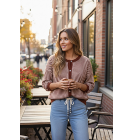 Italie Gilet Rusty stripes