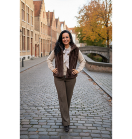 Brussel Gilet/bontje choco