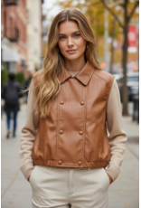 Parijs Gilet cognac