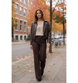 Brussel Jas lederlook bruin