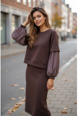 Italie Trui sandra chocoldebruin