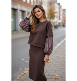 Italie Rok sandra donkerbruin