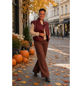 Allerlei Broek print red sun