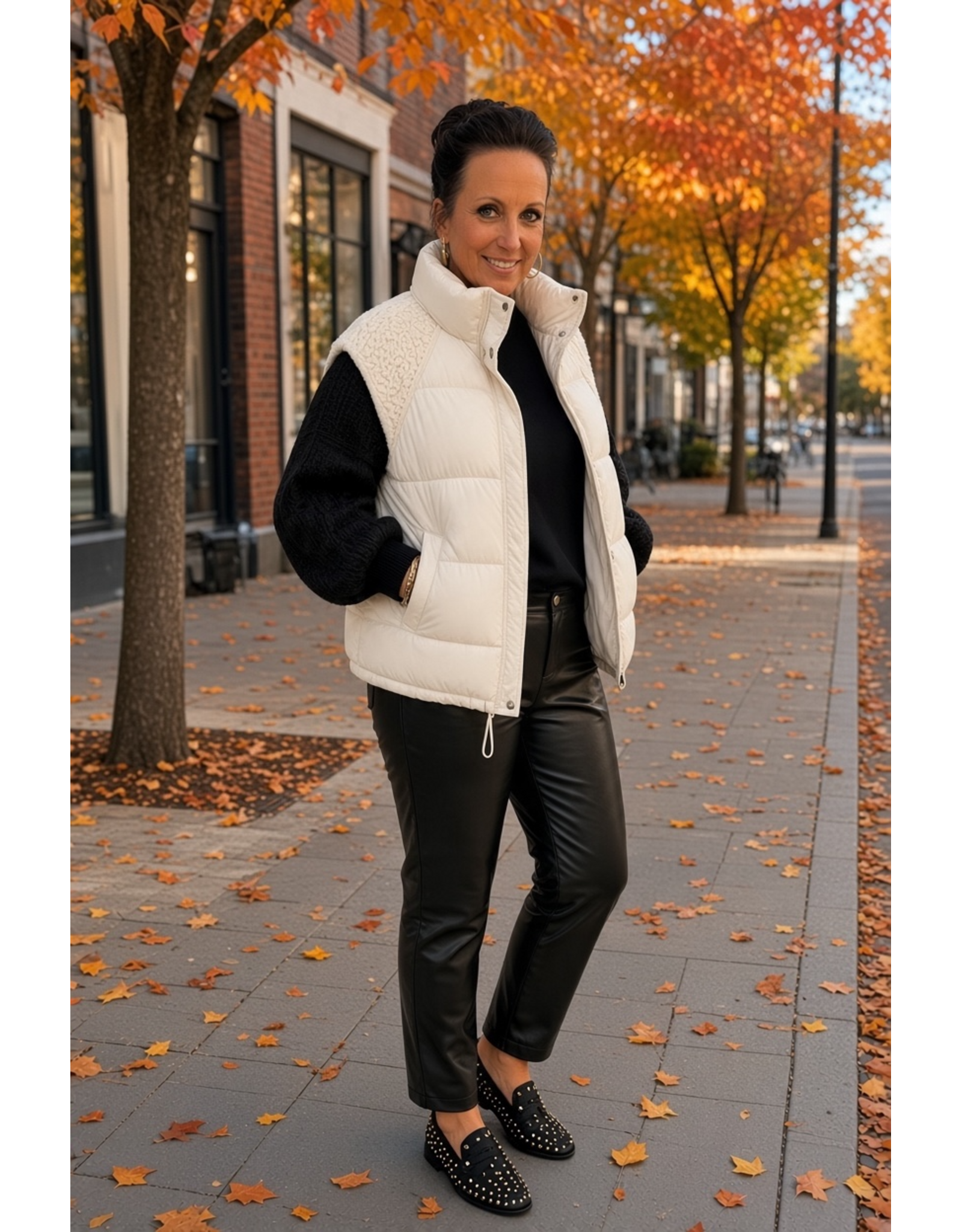 Italie Bodywarmer nadia off white