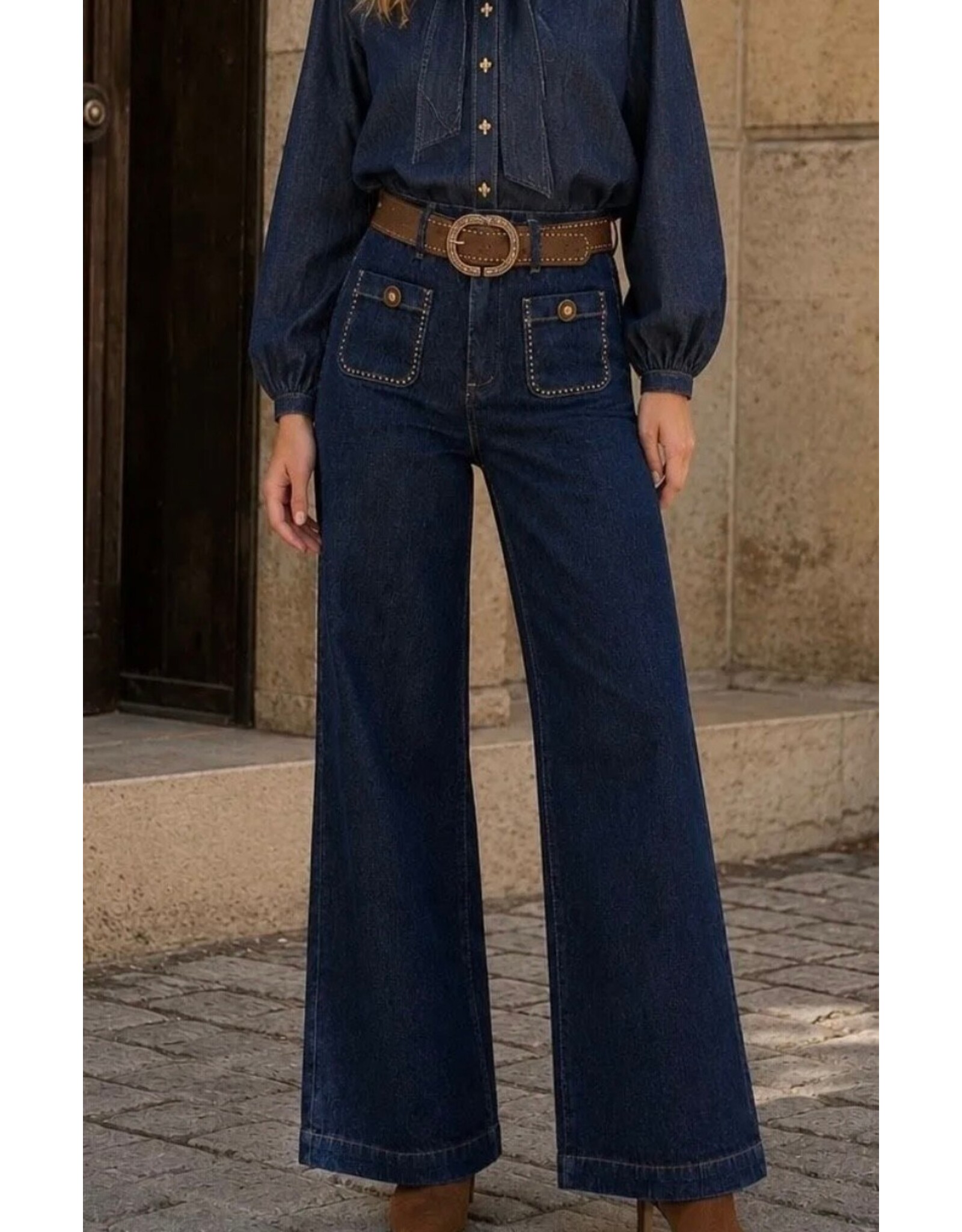 Brussel Broek jeans wide leg