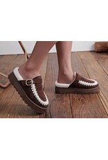 Parijs Pantoffel bruin