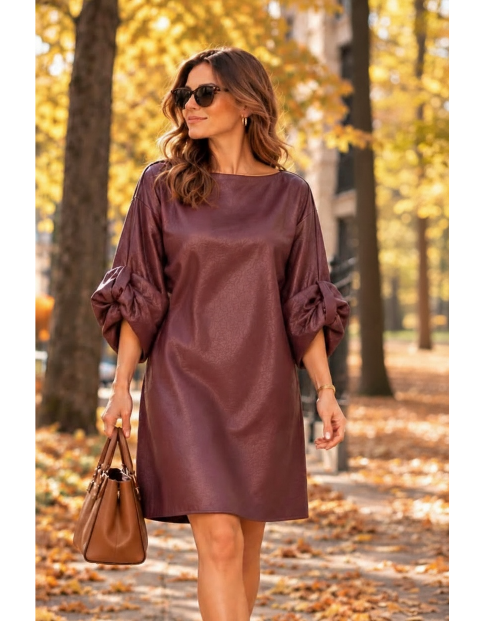 Brussel Kleed Elise bordeaux