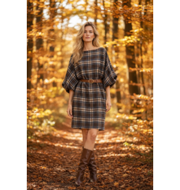 Brussel Kleed Brown tartan
