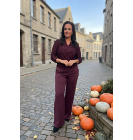 Ivy Beau Broek Marianne dark wine