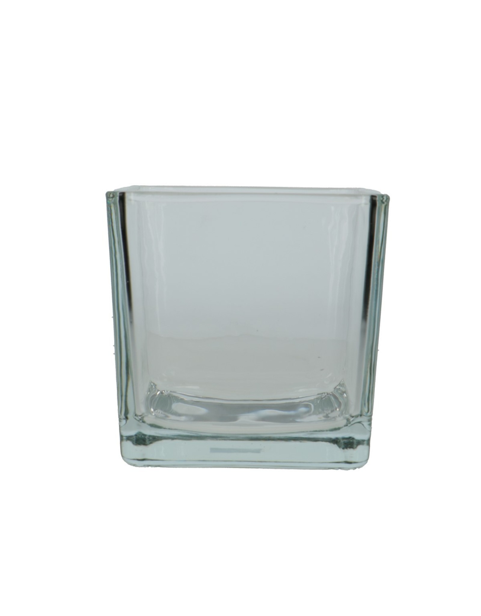 4AT Glas Accubak taps d14*14cm | Kleur: Transparant | Eenheid: doos | Aantal: 6 | Aantal per eenheid: x