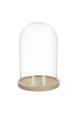 HD Basic Glass Dome W. Wood Base Ø10.0 ↑15.0 (x 4)8