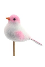 4AT Bijsteker 50cm Vogel Lisa d8.5cm | Kleur: Roze | Eenheid: bundel | Aantal: 25 | Aantal per eenheid: x