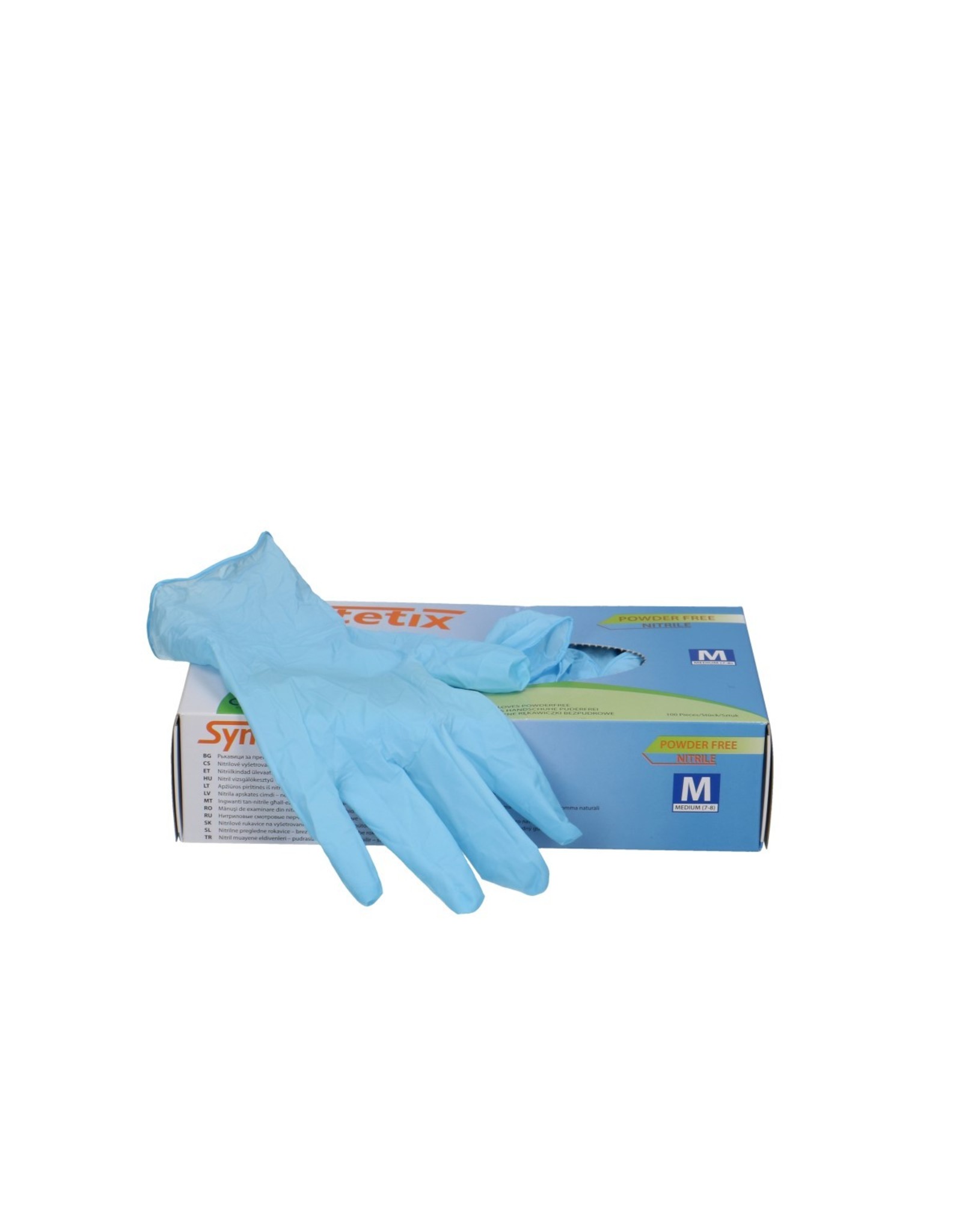 4AT Bescherming Handschoen nitril M x100 ( x 1 )