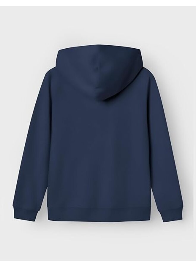 NLMNIZU LS BRU SWEAT W HOOD Navy