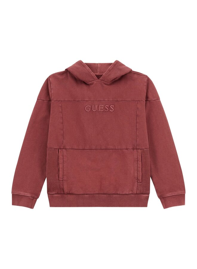 GARMENT DYE HOODED ACTIVE TOP