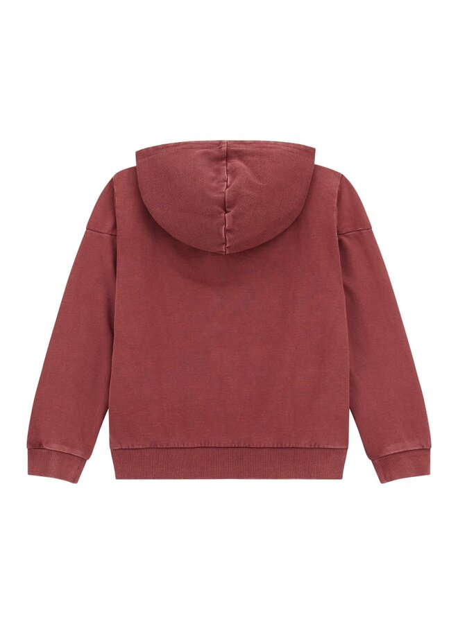 GARMENT DYE HOODED ACTIVE TOP