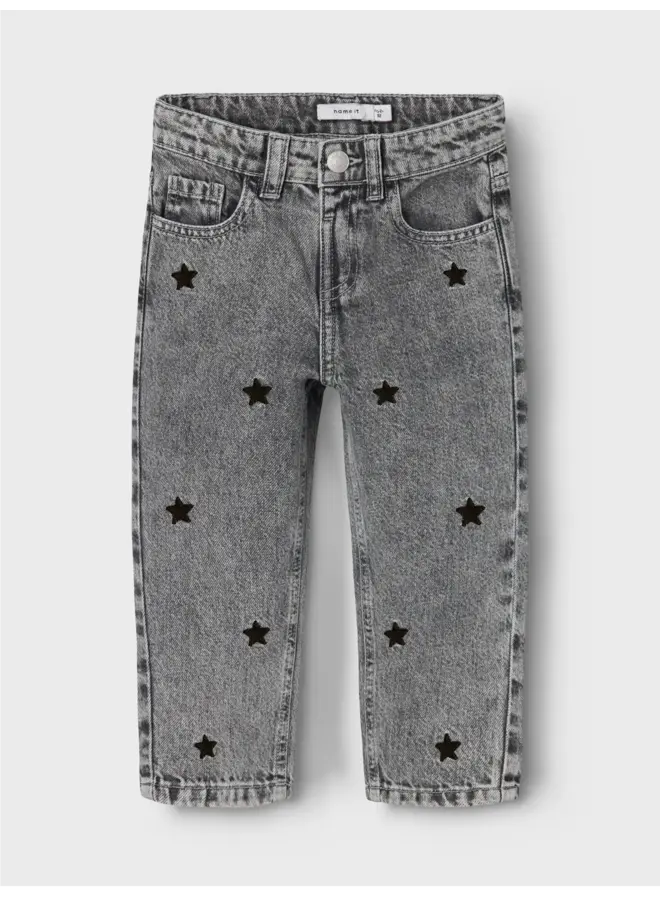 NMFBELLA MOM EMB JEANS STARS