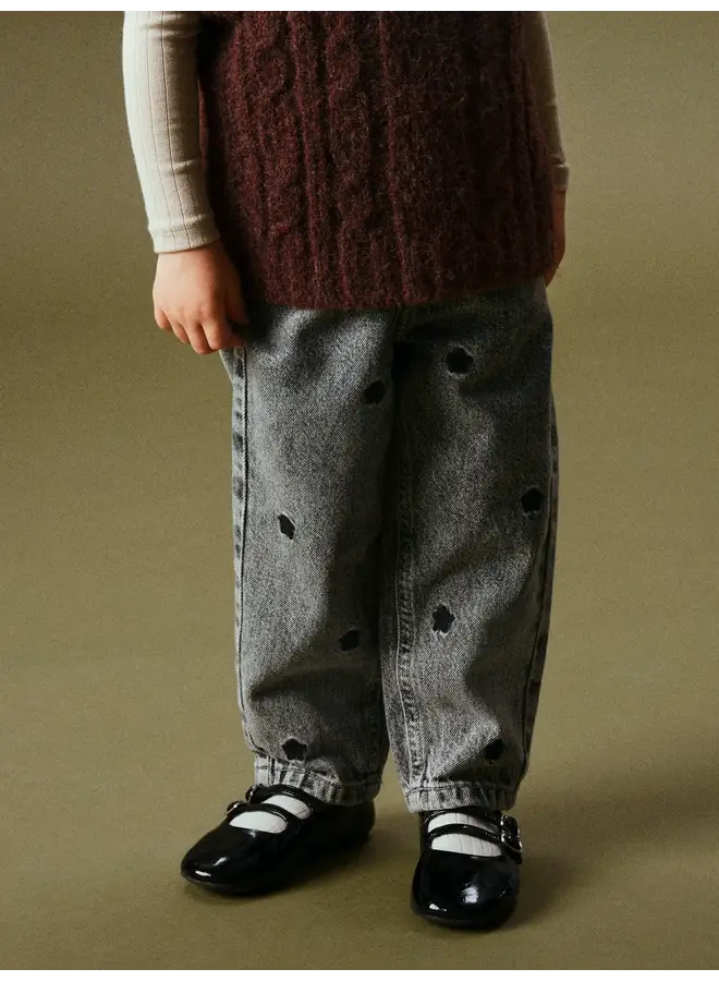 NMFBELLA MOM EMB JEANS STARS