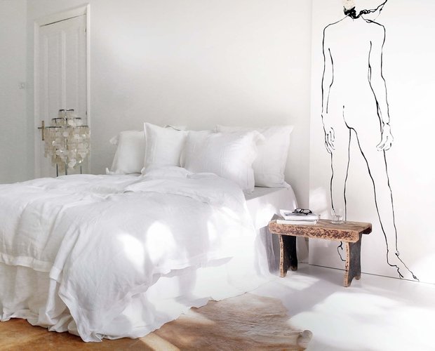 Ajour linen duvet cover set