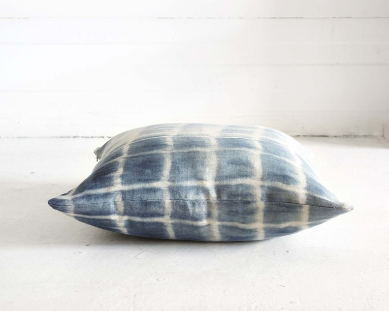 Anouk Linnen Tie Dye Kussen Blauw