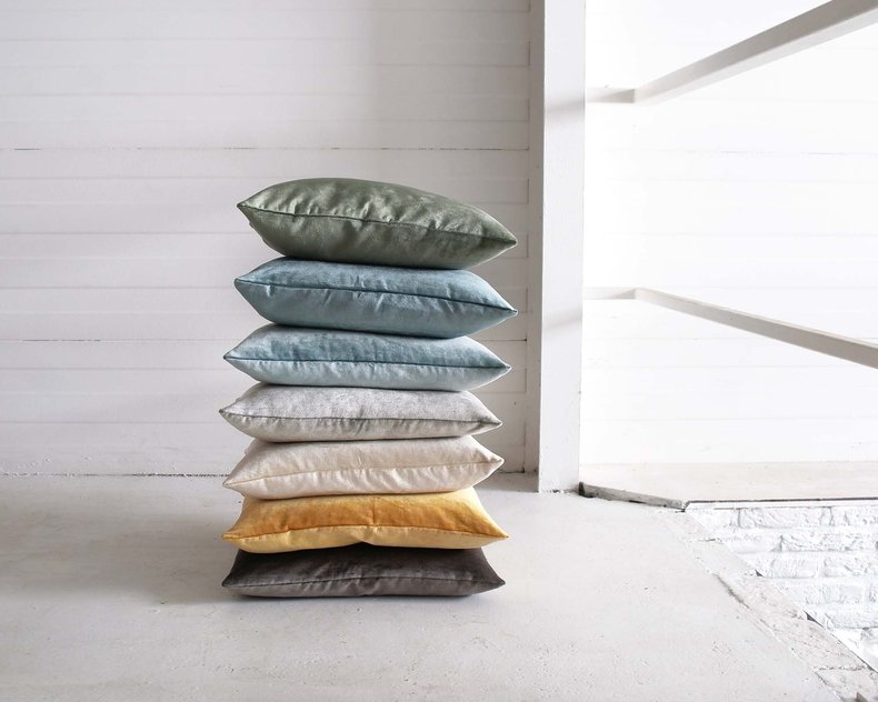Floyd Washed Shiny Velvet Cushion