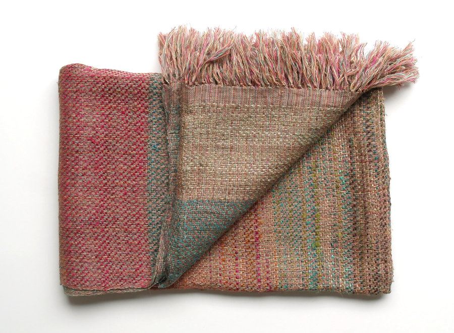 Hope Plaid Multi 130x170 linen/silk