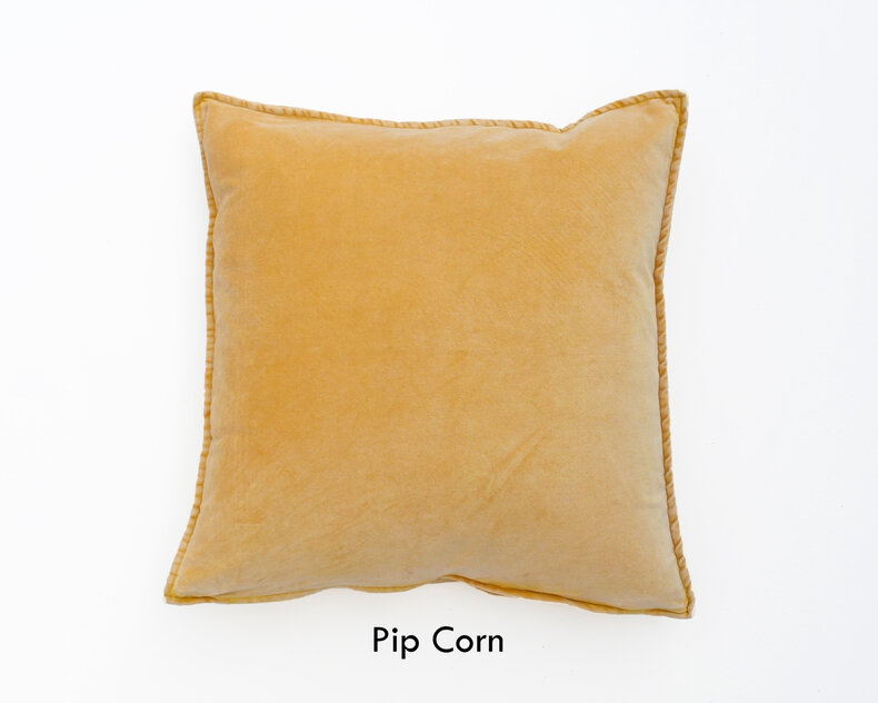 Pip Stonewashed Velvet Cushion  - bright colours