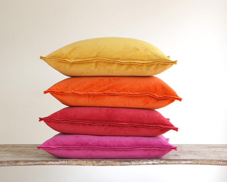 Tom  Velvet Cushion Cover - bright colours