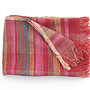 Plaid Ebba Pink 170cm linnen/zijde