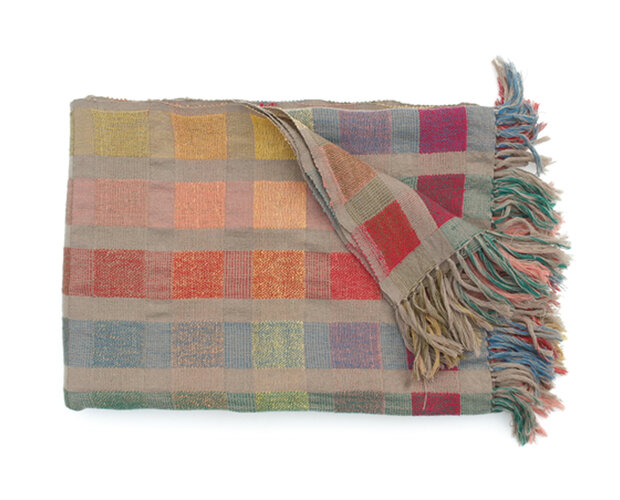 Zola plaid multicolor graphic 130/170cm wool/silk