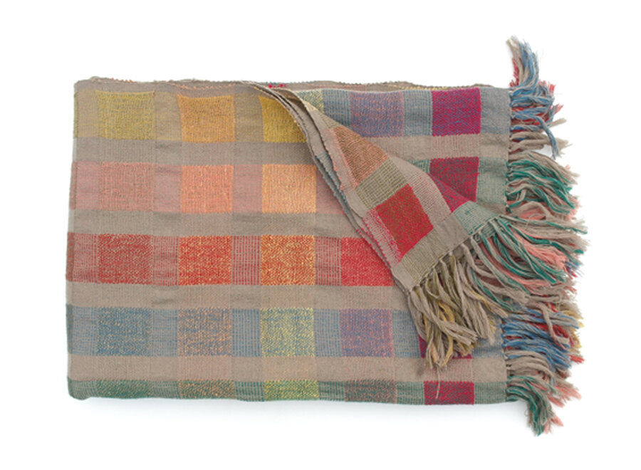 Zola throw multicolor squares