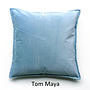 Tom velvet cushion cover blue & green colours