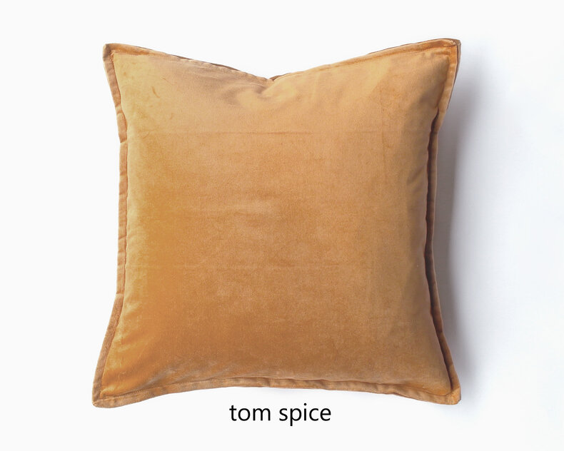 Tom velvet Cushion  Cover - warm colours