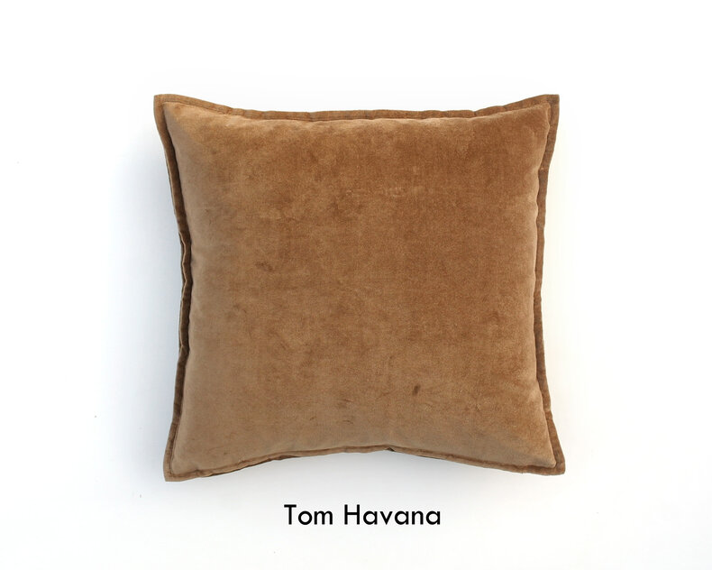 Tom velvet Cushion  Cover - warm colours
