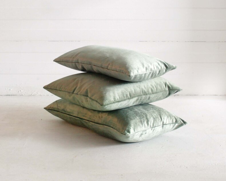 Floyd Washed Shiny Velvet Cushion