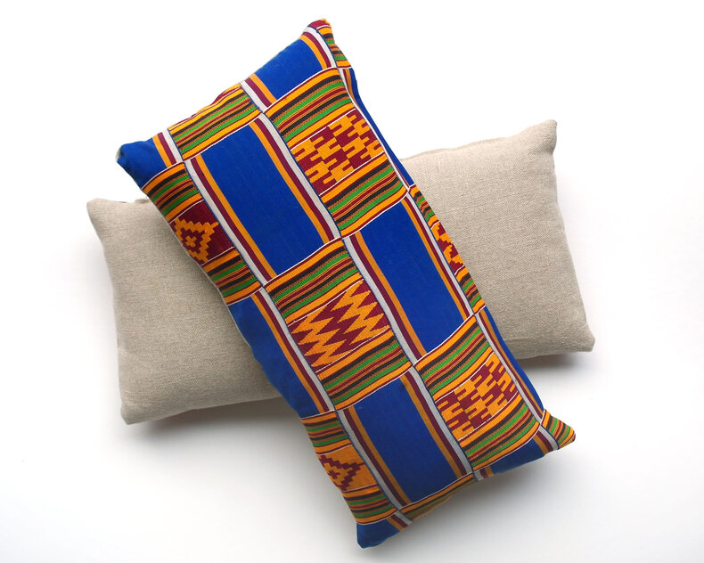 Kente cushion cover Blue 30x60