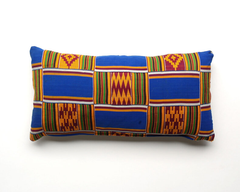 Kente cushion cover Blue 30x60
