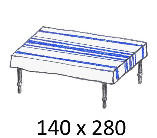 Lou table linen – classic stripe with a modern twist, cotton with linen texture